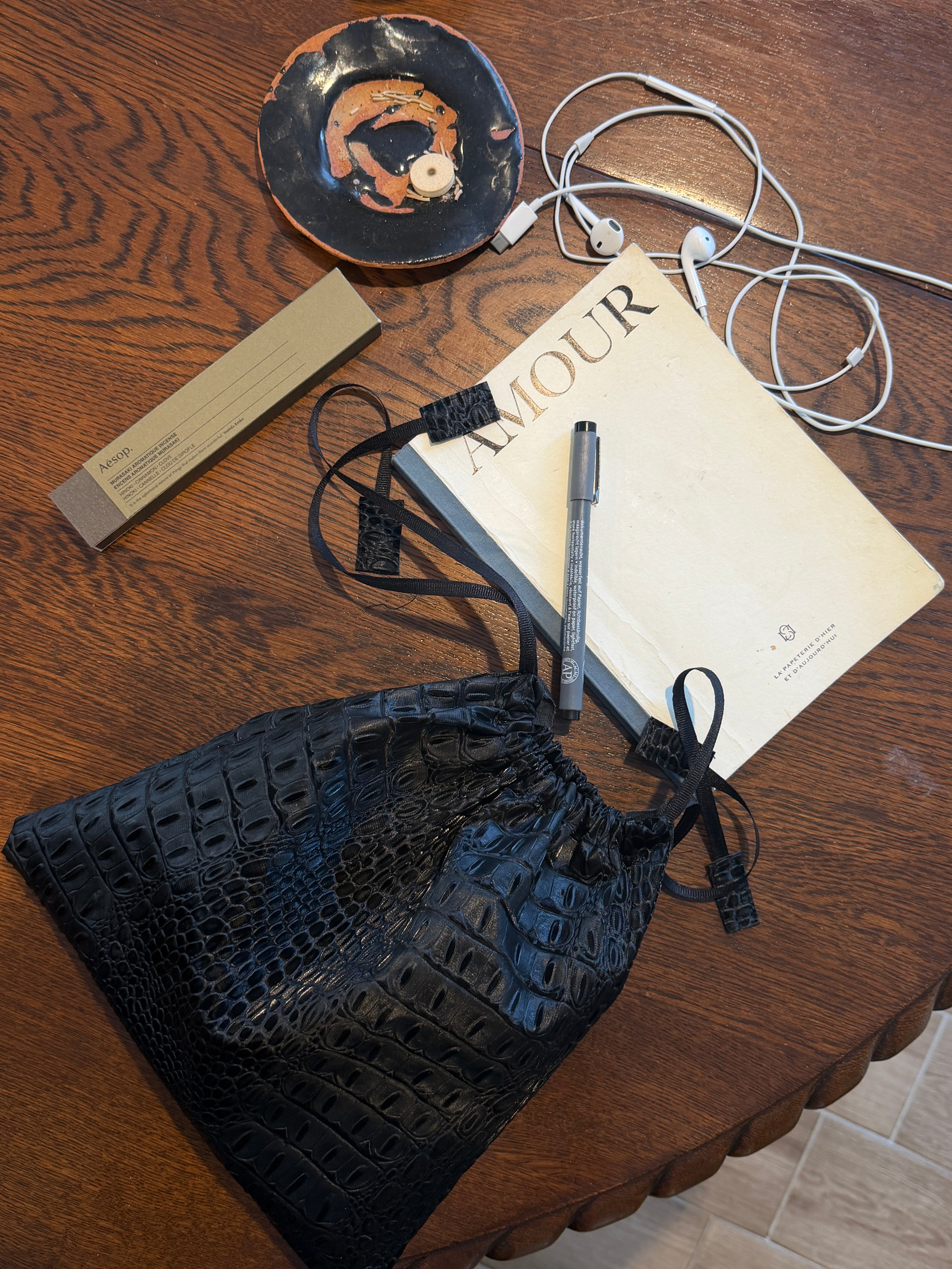 Poppins Pouch in Crocodile